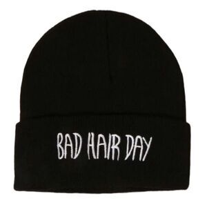 Bad Hair Day Embroidered Beanie